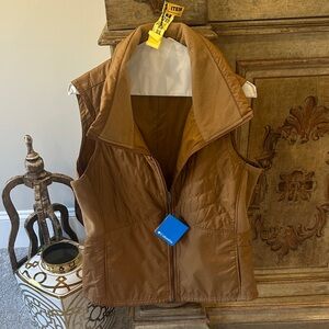 NWT Columbia Tan Quilted Vest
